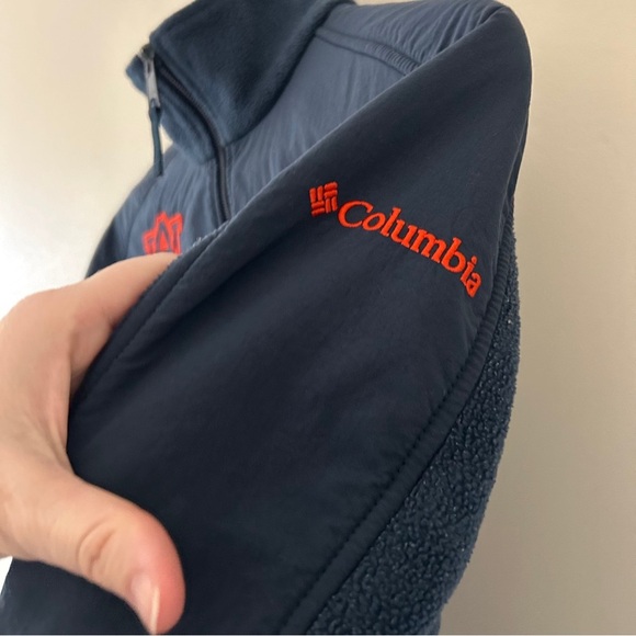 Columbia Auburn University Tigers Navy Blue Jacket Orange Embroidery adult sz S - Picture 8 of 10